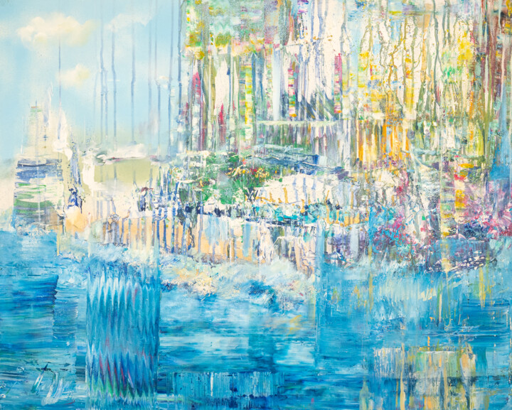 Город на воде 绘画, 31.5x39.4 in