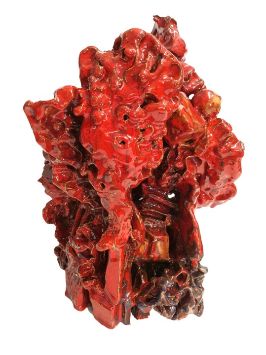 Cromatico fuoco Scultura, 15,4x10,2 in