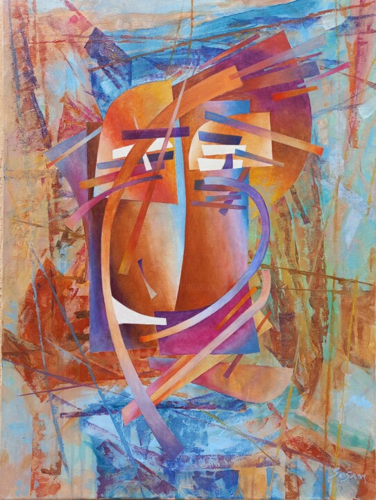 Attila Painting, 31.5x23.6 in