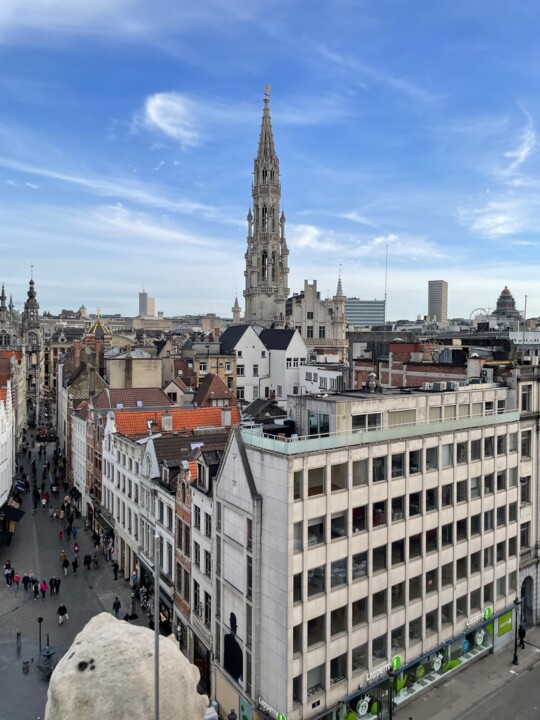 Photography titled "Bxl roof top 02" by Phrevt H, Original Artwork, Non Manipulated Photography