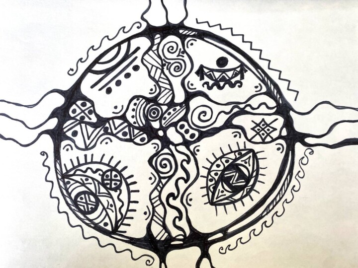 Cycle in nature 绘画, 8.6x11.8 in