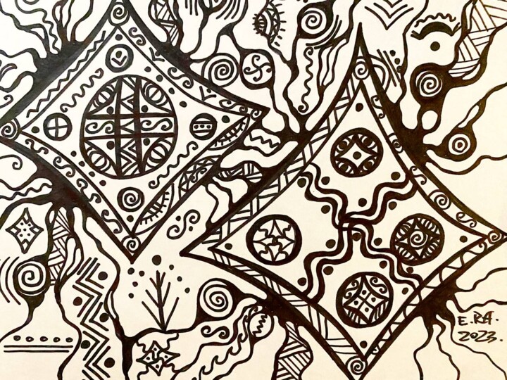 An association 绘画, 8.6x11.8 in