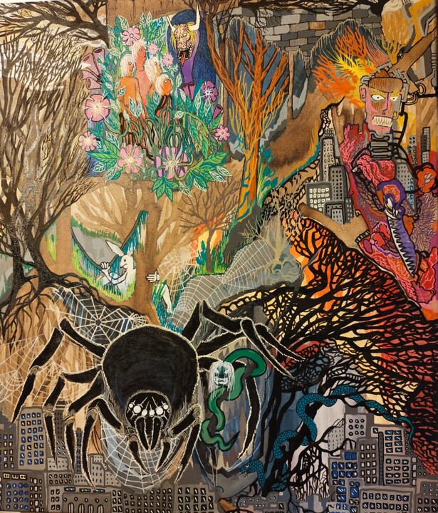 The Haven and Neverland - Part 3 : (Only Bones Remains ) 绘画, 13.6x11.7 in