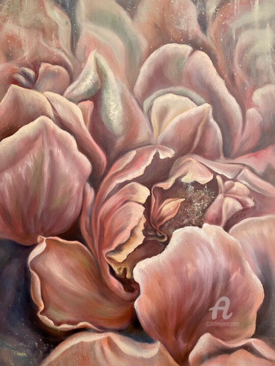 "TULIP MANIA" başlıklı Tablo Tatyana Chaar tarafından, Orijinal sanat, Petrol