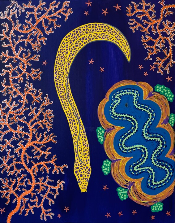 Una Morena y Sus Amigas 绘画, 20x16 in