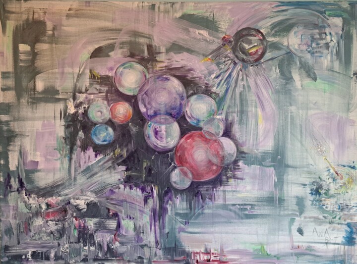 The World of Bubbles 绘画, 35.4x47.2 in