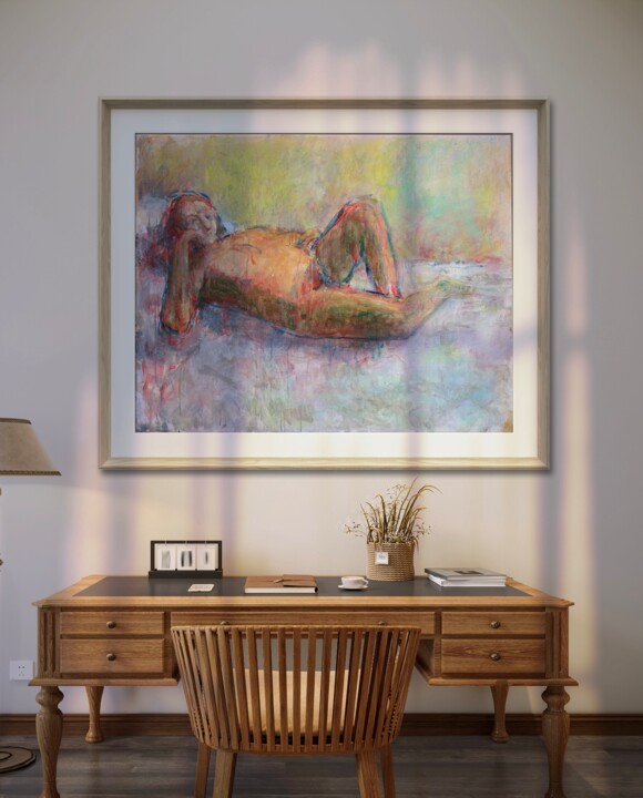 Œuvre présentée encadrée