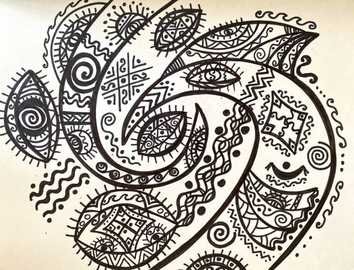 Spiral 绘画, 8.6x11.8 in