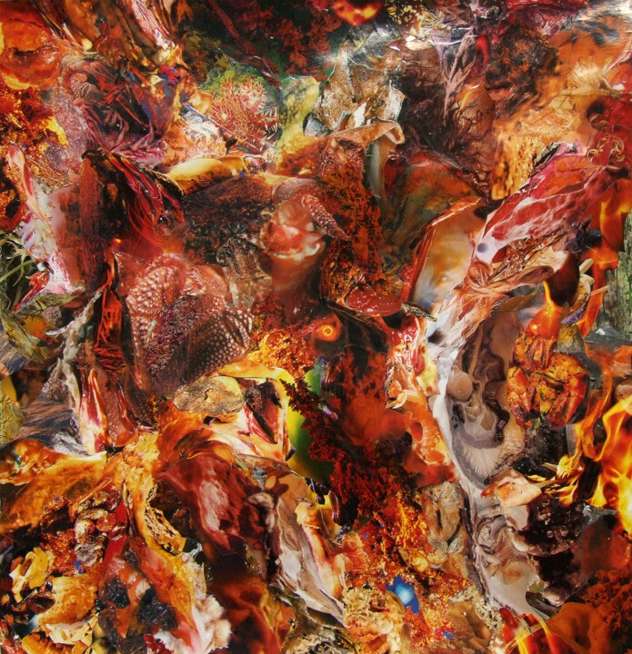 Красное озеро 拼贴, 16.9x16.1 in
