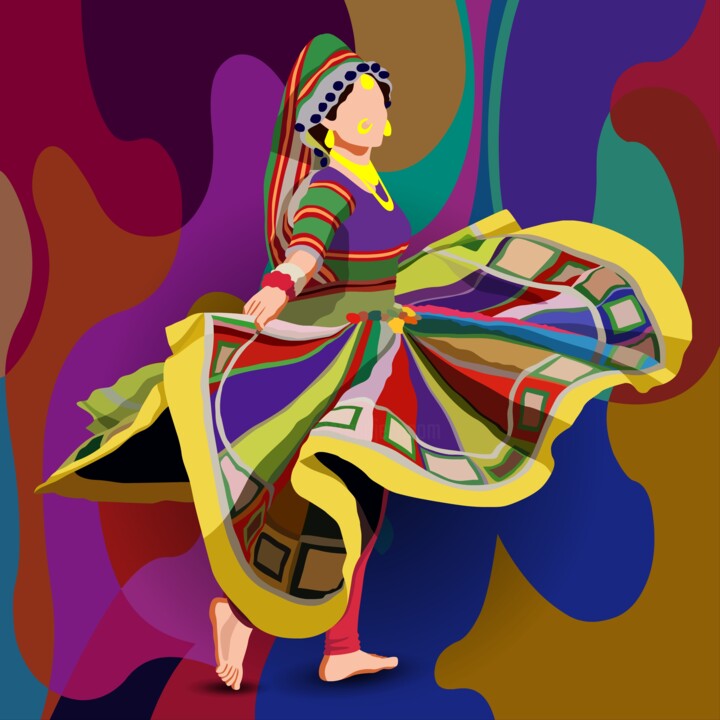 Garba - Navratri Celebrations 数字艺术