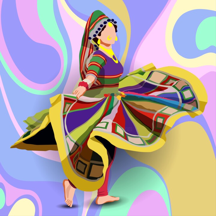 Garba Dance - Indian Culture, Folk Dance 数字艺术