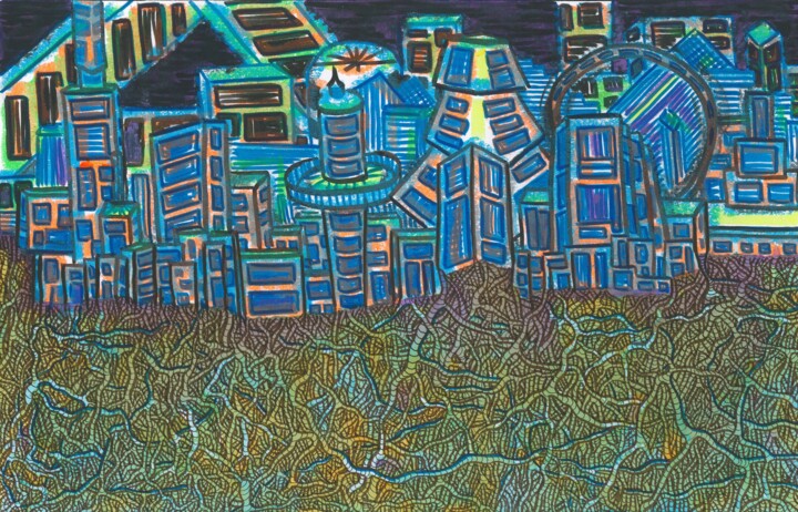 Channel city 绘画