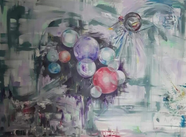 Space 绘画, 35.4x47.2 in