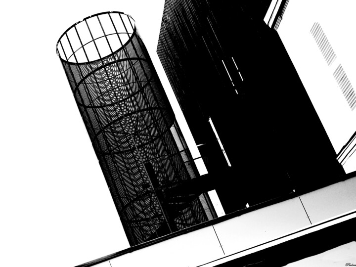 Photography titled "Structure complexe" by Paulous, Original Artwork, Digital Photography Mounted on Other rigid panel