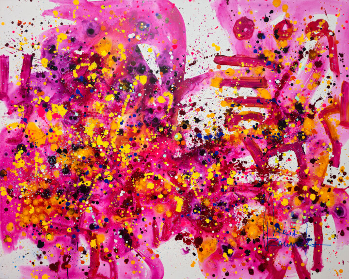 Pintura intitulada "Appetite for Life" por Marta Zawadzka, Obras de arte originais, Acrílico Montado em Armação em madeira