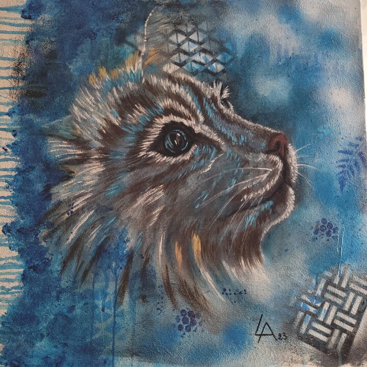ICY BLUE 绘画, 23.6x23.6 in