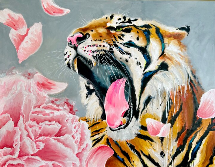 Tigre - Julia 绘画, 44.9x57.5 in