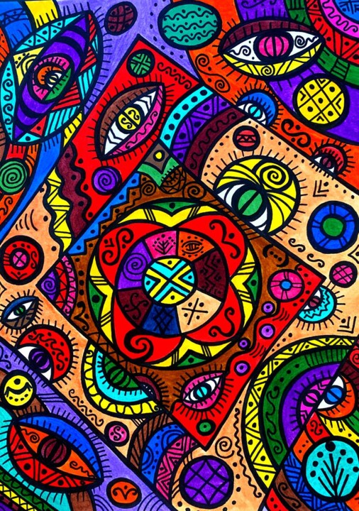 Square portal 绘画, 14.9x11 in