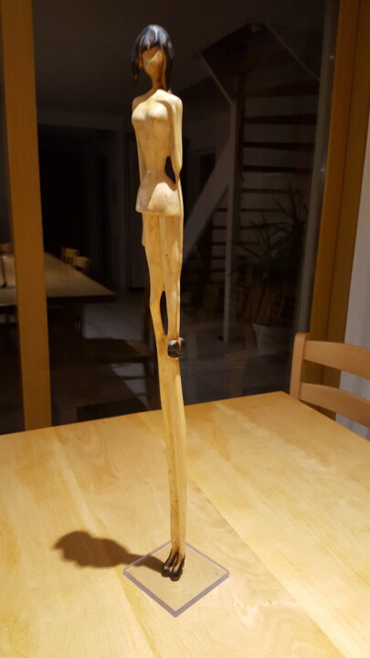 Scultura intitolato "Sac à main" da Max Bernard, Opera d'arte originale, Legno