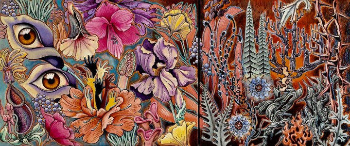 PULSION DE VIE 绘画, 12x28 in