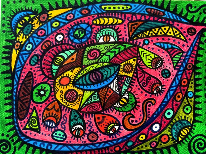Fish 绘画, 11x14.9 in