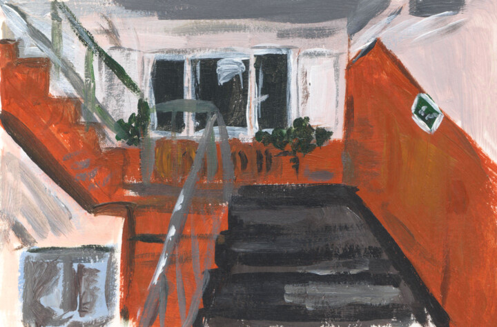 Peinture intitulée "Floors" par Olga Strogonova, Œuvre d'art originale, Acrylique
