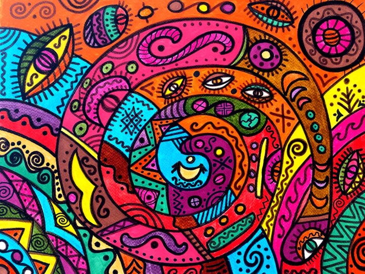 Sky serpent 绘画, 11x14.9 in