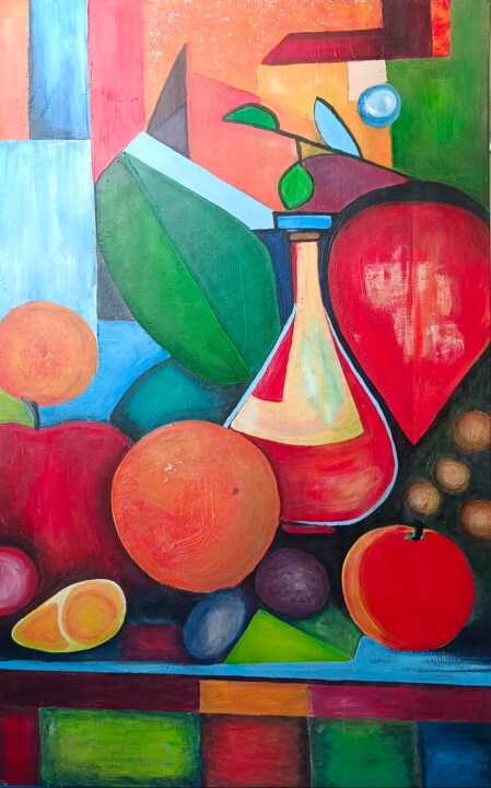Orange 绘画, 39.4x27.6 in