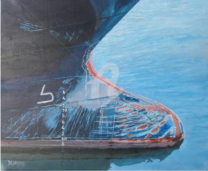 Etrave Abeille Boubon Painting, 18.1x21.7 in