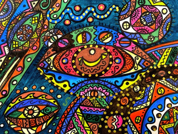 Guests 绘画, 8.6x11.8 in