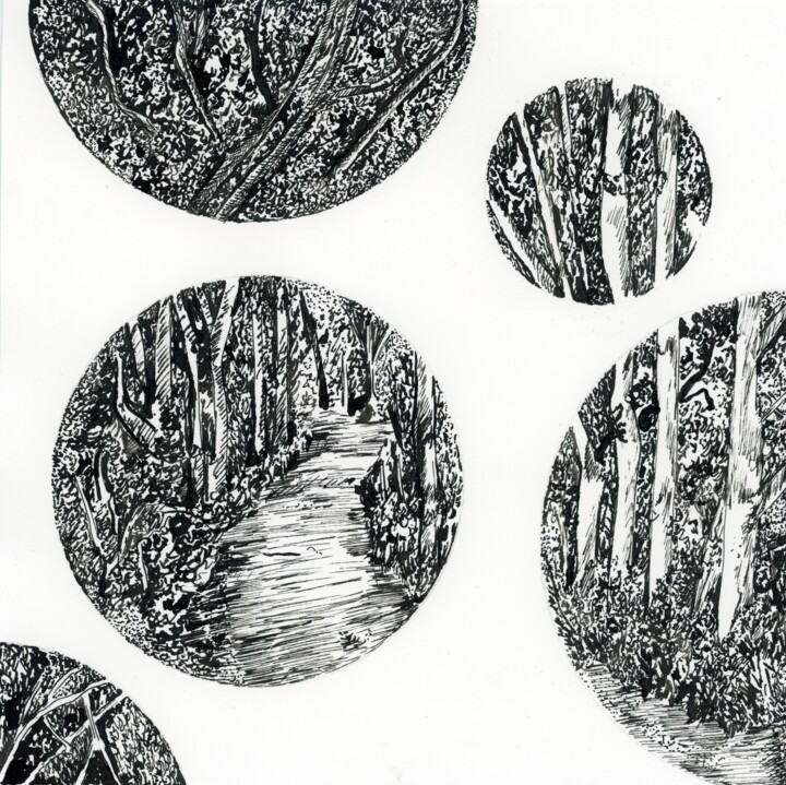 Espoir Drawing, 7.9x7.9 in