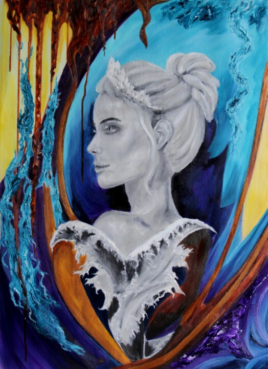 Queen of Infinite Time Painting, 23.6x15.8 in