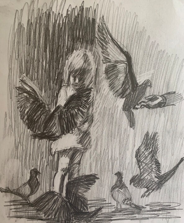 图画,  6.7x5.1 in 