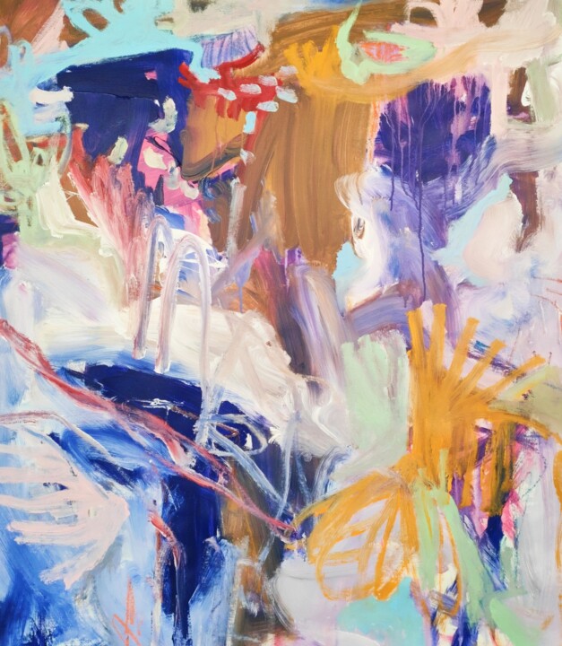 The woman with the scarf 绘画, 43.3x37.8 in