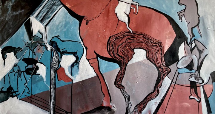 Untitled-20 绘画, 19.7x35.4 in