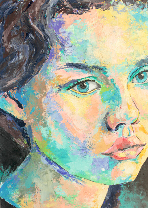 Fragile girl 2 绘画, 12.6x9.1 in