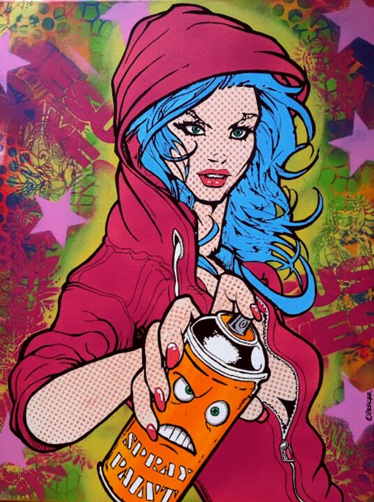 Graffiti Artist Pittura, 31,5x23,6 in
