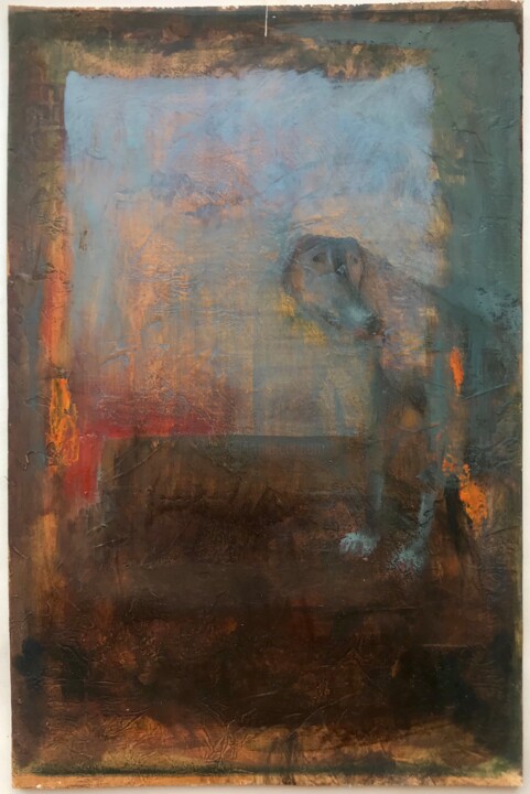 Сozy comfortable sofa 绘画, 22.1x16.1 in
