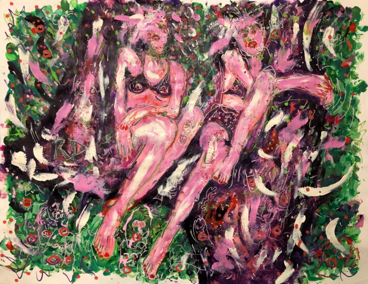 Les arboricoles 绘画, 19.7x25.6 in