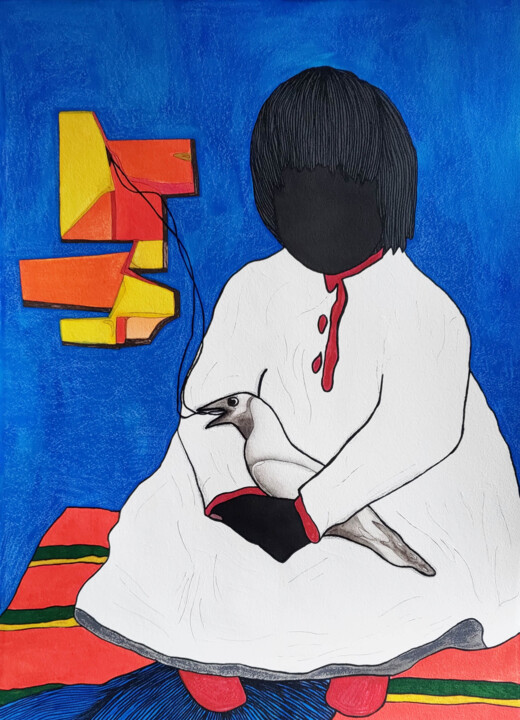 Home alone 绘画, 29.9x22.1 in