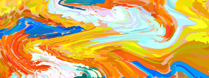Digital Arts titled "Numeric abstract pa…" by Pict T Mosb, Original Artwork, Digital Painting