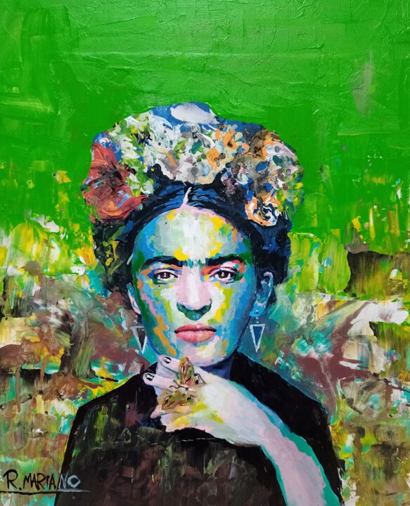 Painting Acrylic Frida Kahlo4 绘画, 16.1x12.2 in