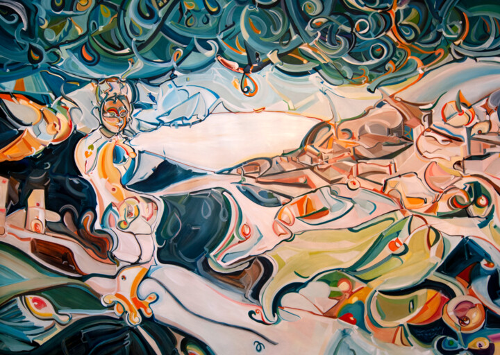 © Asase Ye Duru 绘画, 55.1x76.8 in