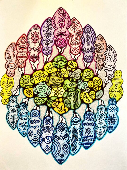 As above so below 绘画, 24x17.7 in