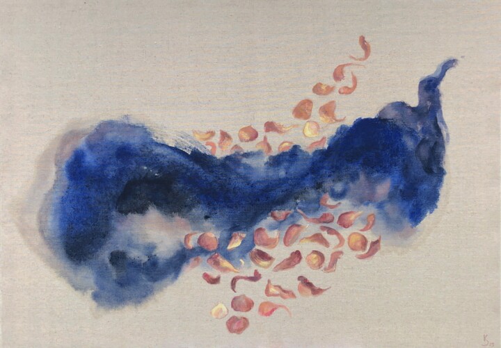 Painting titled "Przemijalność rzecz…" by Katarzyna Stopińska, Original Artwork, Acrylic