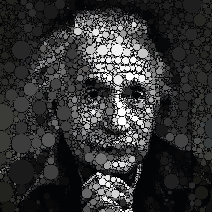 Peinture intitulée "Einstein: Metaphysi…" par Natalia Kamerton, Œuvre d'art originale, Acrylique