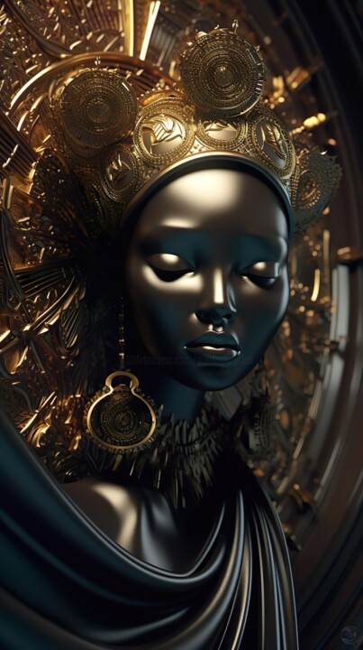 Digital Arts titled "Valencia Origin" by China Alicia Rivera, Original Artwork, AI generated image