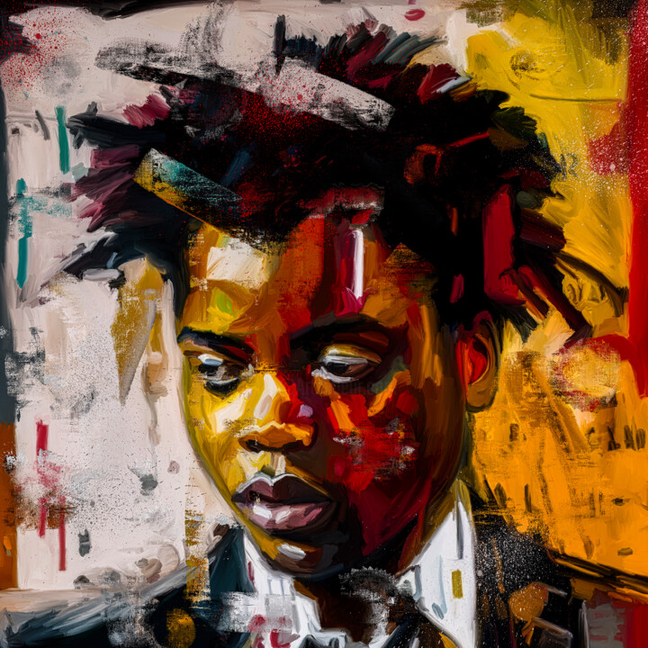 Young Rasta 绘画, 47.2x47.2 in