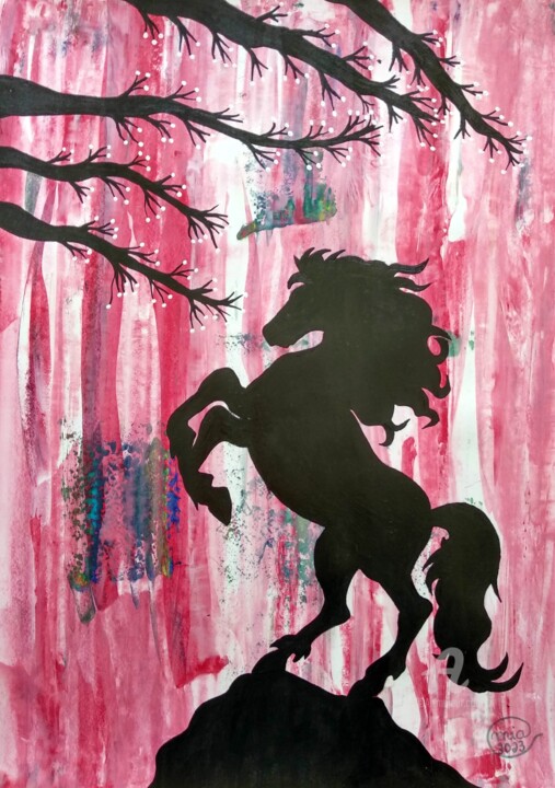 Believe & Imagine Collection n.56 by Mia Phlor 绘画, 15.8x11.8 in