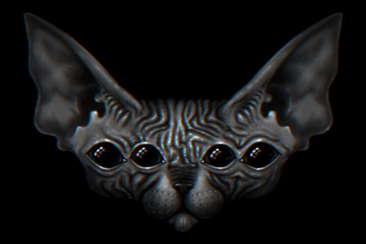 My Sphynx 绘画, 19.7x27.6 in